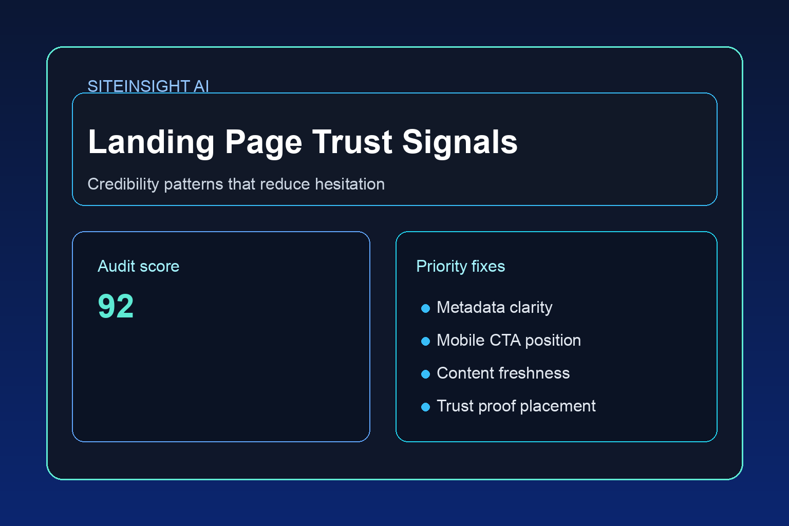 Landing page trust signals in the AI era: how to look credible without looking generic